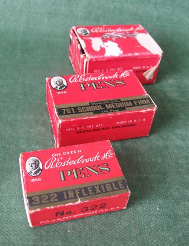 Esterbrook Pen Points in Boxes : #453, # 322, and # 761