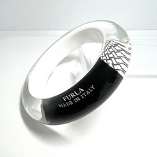 Furla Vintage Armreif 70er 80er Italien Resin Bangle Designer Schmuck Rarität