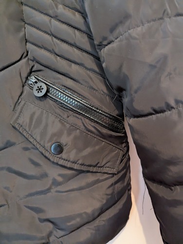 Geographical Norway Expedition Ladies black Puffer Jacket size small uk 12 - Picture 4 of 5