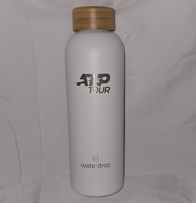 waterdrop ATP-Tour THERMO Isolierflasche Edelstahl Bambus weiß 600ml 