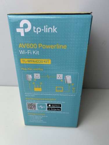 TP-Link TL-WPA4220 Kit AV600 Powerline Adapter Wi-Fi Extender Ethernet Ports - Photo 5/20