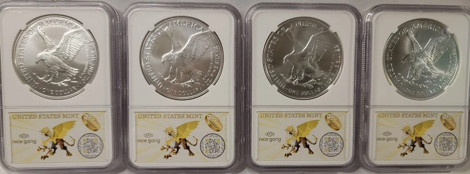 2025(P) Silver Eagle Privy NGC MS70 First 50K Mercanti Gaudioso Limited Dual Sig - Image 2 of 4