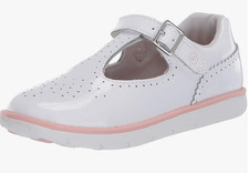 Stride Rite Girl's SRT Nell Shoe, White, 6 W US Big Kid