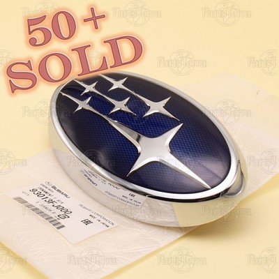 【引き取り限定】SUBARU 大型看板　純正　アルファベット　六連星　※割れあり Genuine Subaru CROSSTREK IMPREZA Front Grille Six Star Blue Logo