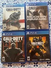 PS4 Call Of Duty Bundle: Advanced And Modern Warfare, Black Ops 3/4 TESTED