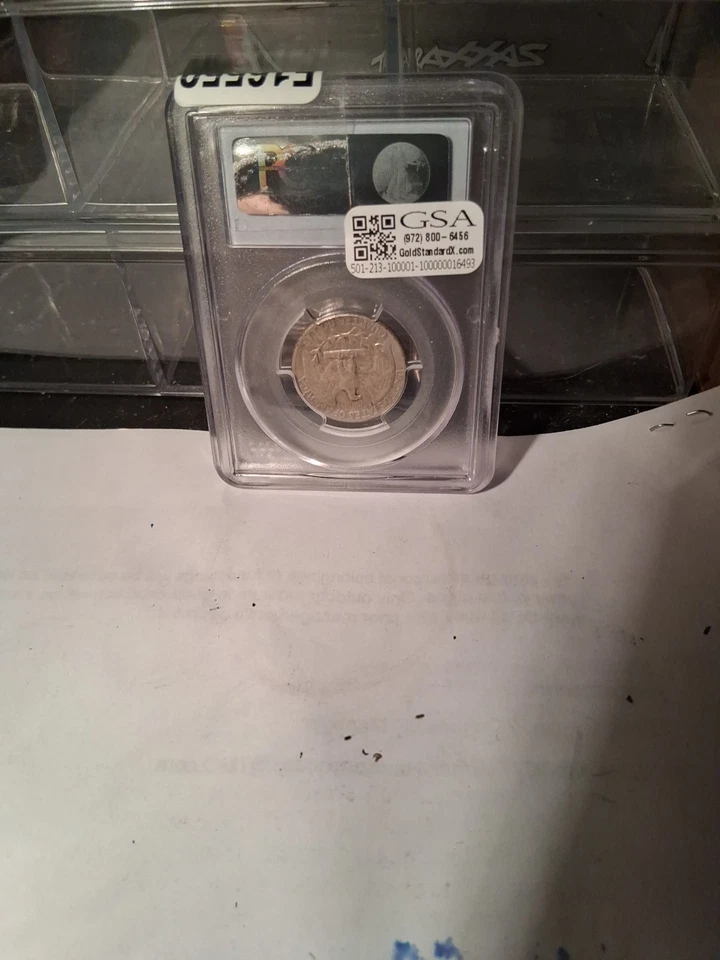 1943-S Washington Silver Quarter Double Die Obverse PCGS Graded XF40 #48737233 - Image 2 of 2