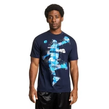 AND1 Men's Graphic T-Shirt, Size 2XL Color Navy