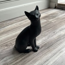 Counterpoint Franklin Mint Black Matt Cat 1986 Figurine Statue