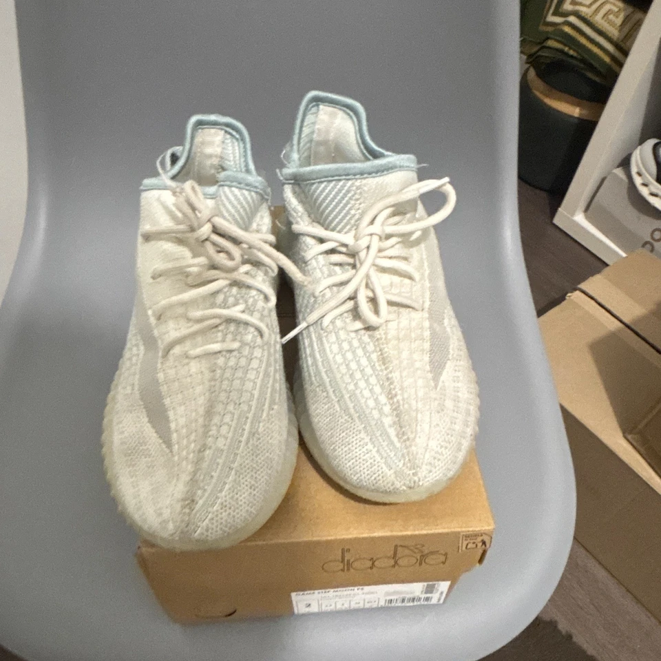 adidas Yeezy Boost 350 V2 Baskets homme blanches à lacets tige basse EU 39 - Photo 1/3