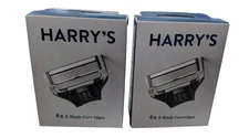 LOT OF 2  - New & Genuine! Harry's Men's Razor Blades 5 Blade Cartridges Refills