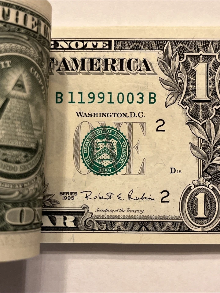 $50 Pack 1995 Consecutive Serial# One Dollar $1 Note Run 11991001 to 11991050 - Image 4 of 4