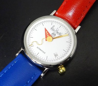 Alain Silberstein Architect White Dial Men's Size Automatic Winding See-Through