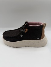 Hey Dude Wendy Peak Hi Wool Bootie,Women  s 5, EU 36, Black, NEW/DAMAGED BOX