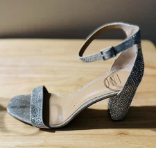 INC International Concepts Women's Heels- Silver Crystal Rhinestone-US Size 8.5