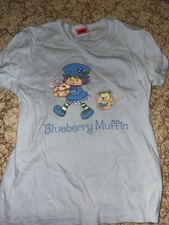 Vintage Y2K Retro Strawberry Shortcake Blueberry Muffin T Shirt
