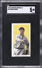 1910 E93 Standard Caramel Co. Frank Chance SGC 5 EX
