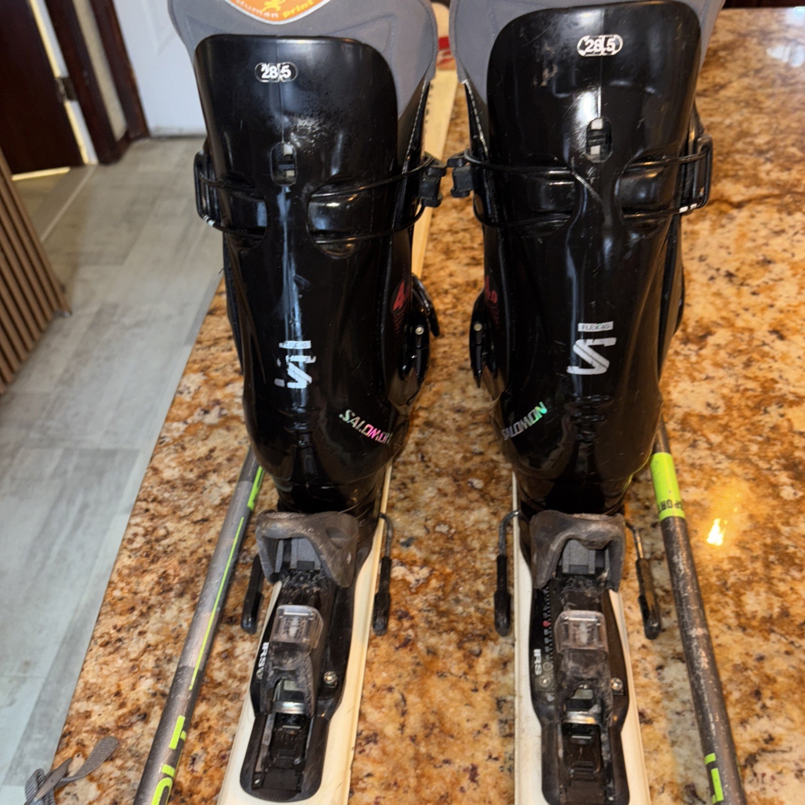 Rossignol Flash IRS 172 cm skis, Adj. Bindings, Lange Boots, Poles Package