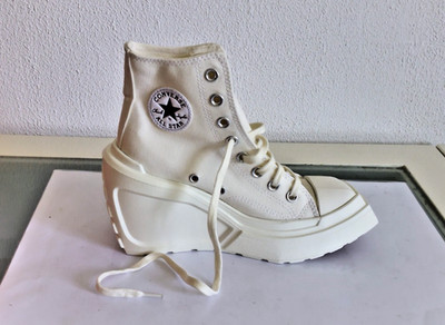 Converse Chuck 70 De Luxus Sneaker Wedge Beige Unisex Größe 37,5