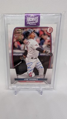 2025 Topps Archive Series Jose Ramirez Auto /25