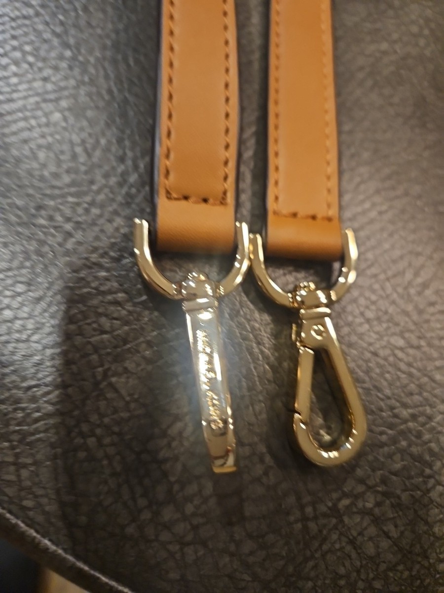 Michael Kors Brown Leather Replacement Strap with Gold Hardware Michael Kors Tan Brown Leather Replacement Strap Gold tone  main image 3