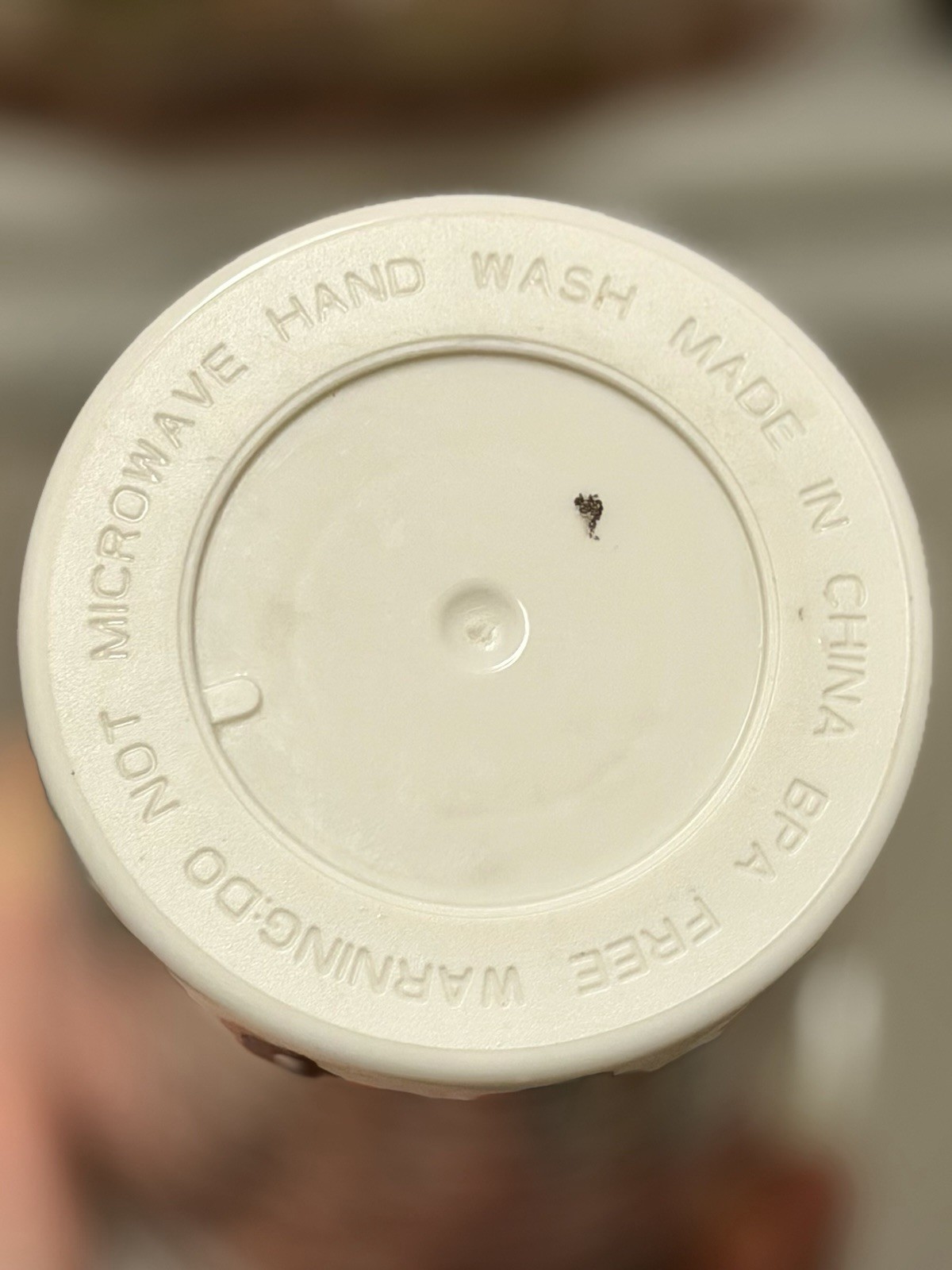 Kate Spade Reusable Travel Cup W/Lid Straw Flower Print Beige Black thumbnail 4