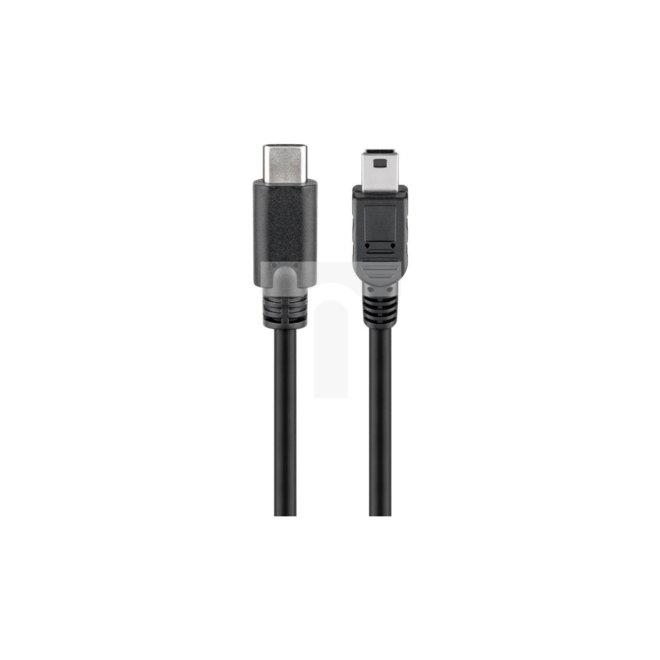 Câble USB-C 3.1 vers Mini USB Mâle/Mâle 1m Noir - Image 2