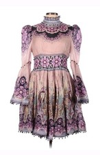 NWT Zimmerman Gemini Zodiac Celestial Print Mini Dress SIZE 3 Bell Sleeves