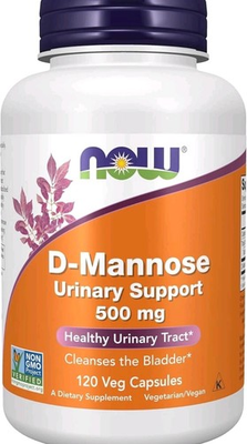 #ad Now Foods D Mannose 500 Mg Dietary Supplement 120 Veg Capsules Exp 08 2028 $14.95