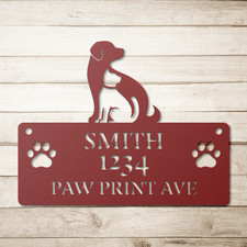 Personalized Pet Address Sign
