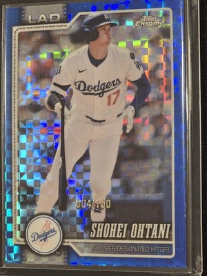 Shohei Ohtani Blue X Fractor 4/150 2026 Topps Chrome Color Match Dodgers