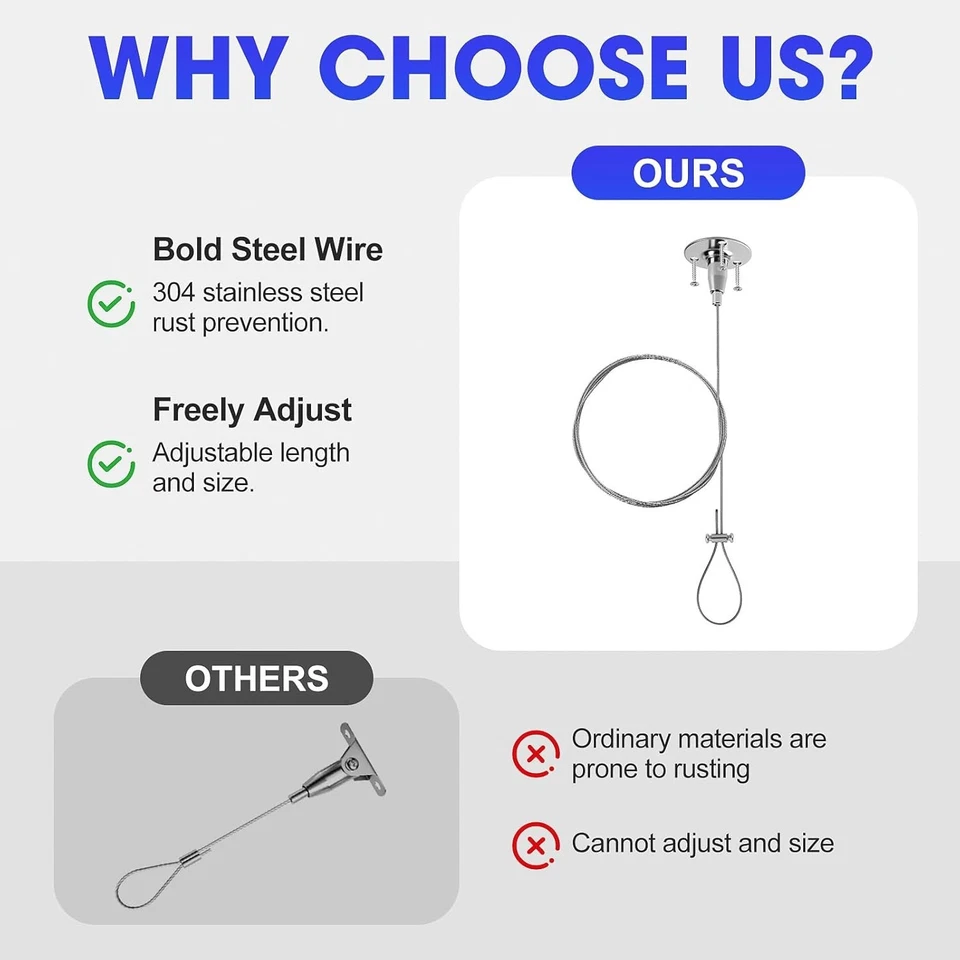 Paquete de 2 soportes de varilla de armario de techo de alta resistencia, 59" montados en techo ajustables... Foto 2 de 4