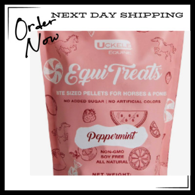 12oz Horse & Ponies Peppermint Treats By UCKELE EQUIN,  (12OZ Bags).