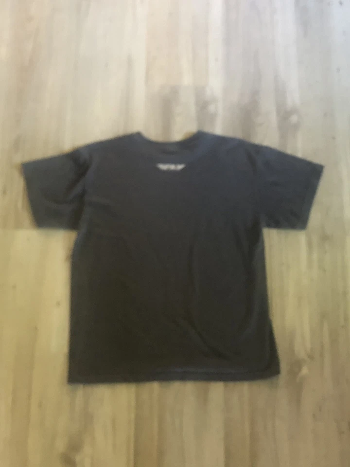 Camiseta Camiseta Fly Racing Manga Corta Juvenil Gris Medio Diseño Casco Foto 4 de 4