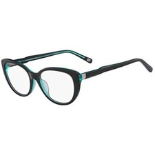 NEW Diane von Furstenberg DVF 5109 010 Black on Crystal Teal Eyeglass 51/18/135