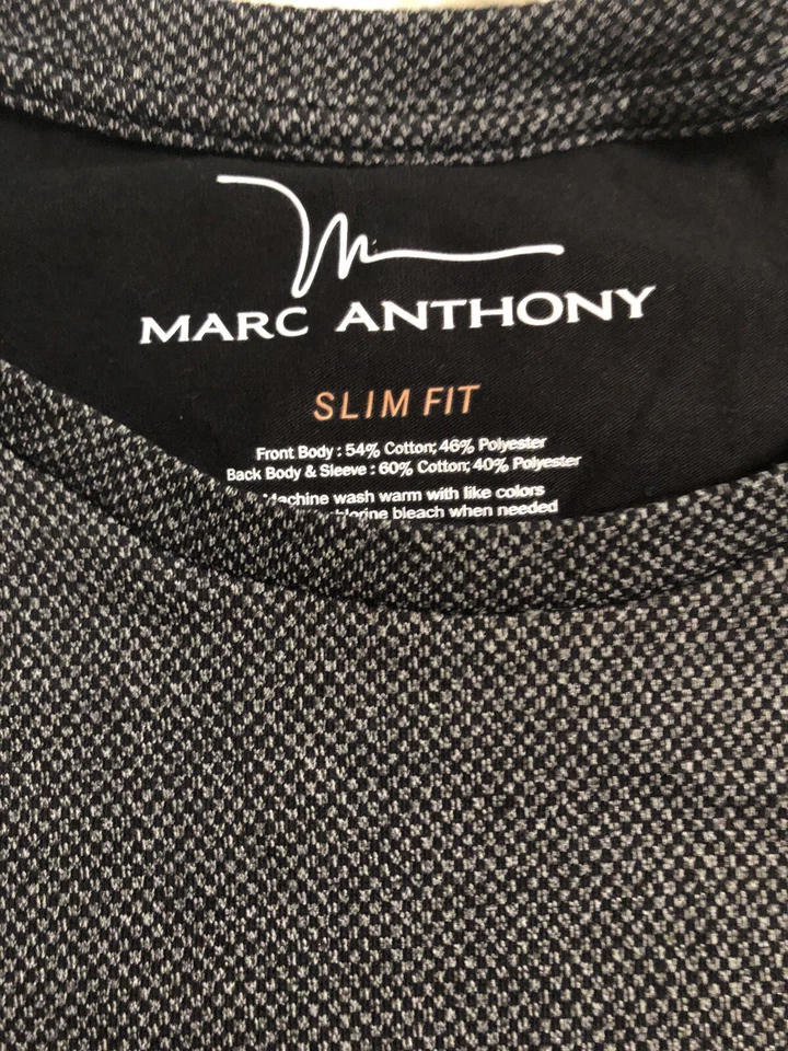Marc Anthony Mens  Shirt size small new with tags gray Short Sleeve Comfort - Image 3 of 4