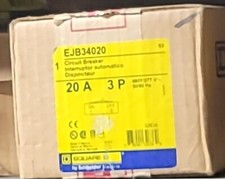 SQUARE D EJB34020 20A 480V 3-POLE EJB CIRCUIT BREAKER