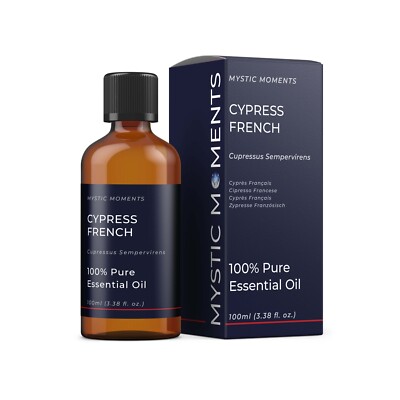 Mystic Moments Cypress French Essential Oil - 100% Pure 100ml