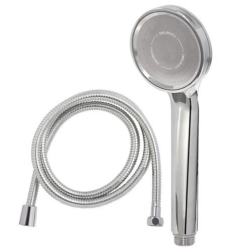Daelim Bath High Pressure Shower Head + Metal Hose 2m Set, Mixed Colors