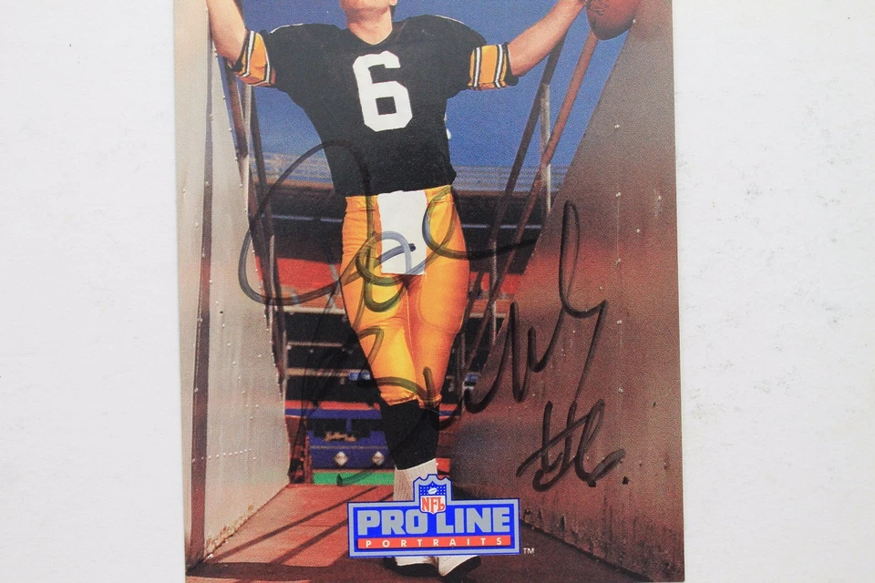 Bubby Brister Steelers Autograph 1991 NFL Pro Line #221 Signed Card 16J - Image 3 of 3