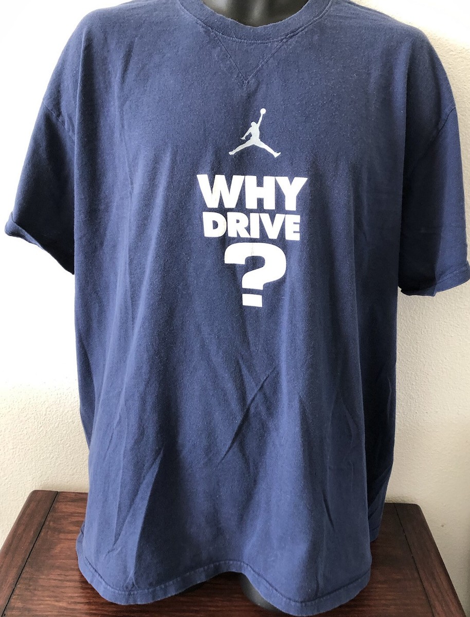 💫 VTG. Air Jordan Jump Man WHY DRIVE ? WHEN YOU CAN FLY