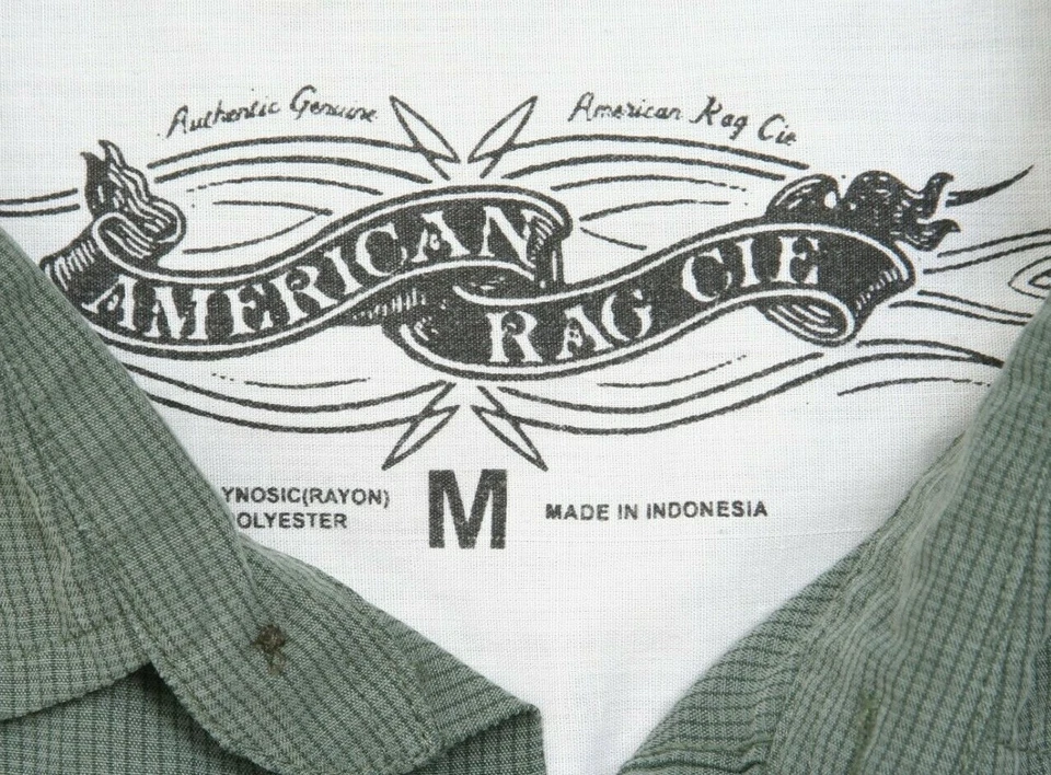 Camisa de Vestir Gris Bolsillo Mediana Manga Corta Top Abotonada American Rag Cie 1-229 Foto 4 de 4