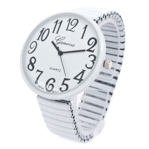 Reloj STC súper grande con banda elástica facial fácil de leer para mujeres y hombres - Imagen 5 de 7