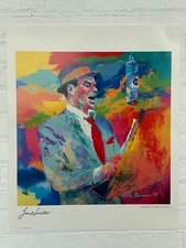 Vintage Frank Sinatra Poster, Painting by Leroy Neiman 1993