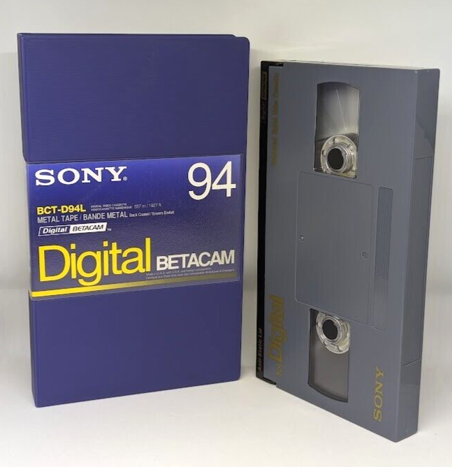 値下げ【未使用】SONYデジタルベータカム BCT-D94L・BCT-D124L Sony Digital Betacam Tape BCT-D94L Metal Large NEW Professional