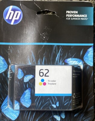 HP 62 Tri-Color Original Printer Ink Cartridge Exp May 2023 OEM GENUINE HP Ink
