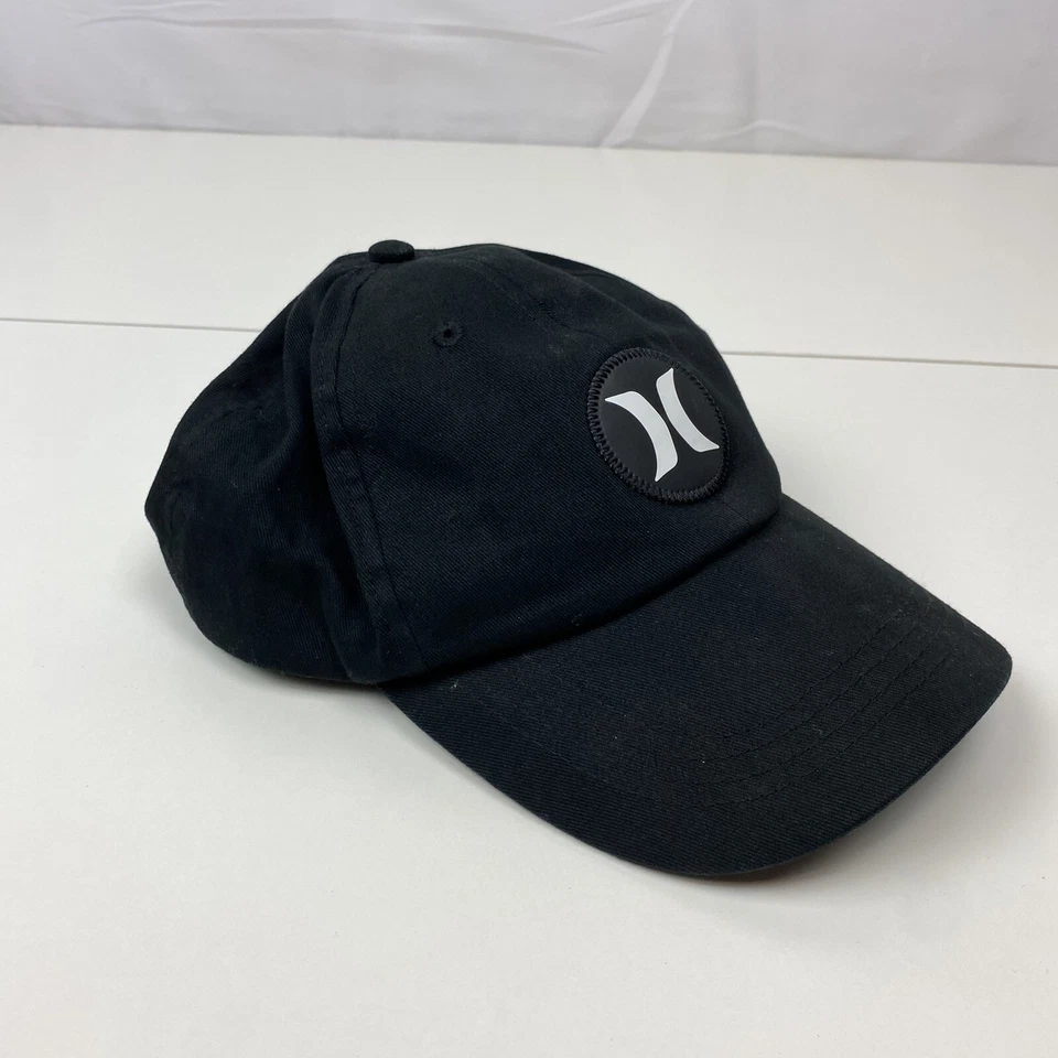 Gorra de béisbol Hurley unisex jóvenes niños talla única ajustable negra blanca sombrero surf Foto 3 de 4