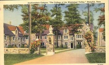 Southwestern Campus College of the Mississippi Valley Memphis Tenn 1932 Postcard
