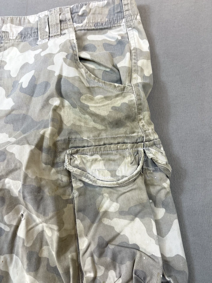 Pantalones Cortos Carga Rocawear Para Hombre 39x14 Tostado Camuflaje Elegante y Cómodo Manchado Foto 2 de 4