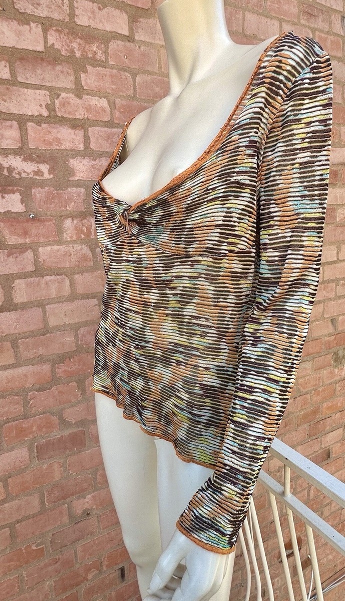 MISSONI ミッソーニ アパレル レディースノースリーブシャツ ブラウンマルチ サイズ：46 DAN04G5 MISSONI(ミッソーニ) ワンピース サイズ40 M レディース