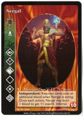 Nergal Advanced Baali White Wolf Tournament Promo V:TES VTES Vampire CCG
